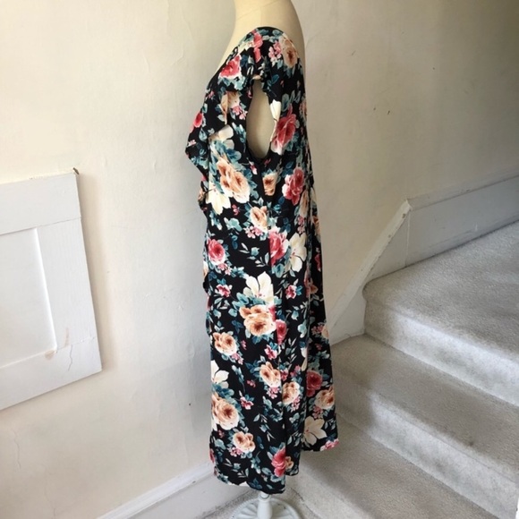 Spirit of Grace Floral Ruffle Trim Hi-Lo Dress NWT - Picture 6 of 9